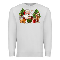 Dove Grey santa coffee cups christmas Premium Sweatshirt - CowGirlArtShop