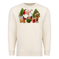 Sandshell santa coffee cups christmas Premium Sweatshirt - CowGirlArtShop