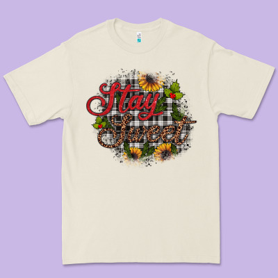Stay Sweet Wood Slice Ornament Premium Tee Designed By Jahusdesignshop