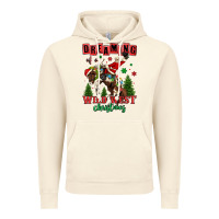 Vintage Artic dreaming of a wild west christmas cowboy santa Vintage Hoodie - MaliasSmallBusiness