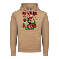 Vintage Coffee dreaming of a wild west christmas cowboy santa Vintage Hoodie - MaliasSmallBusiness