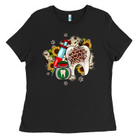 Black Christmas dental sunflower Ladies Tee - JahusDesignShop