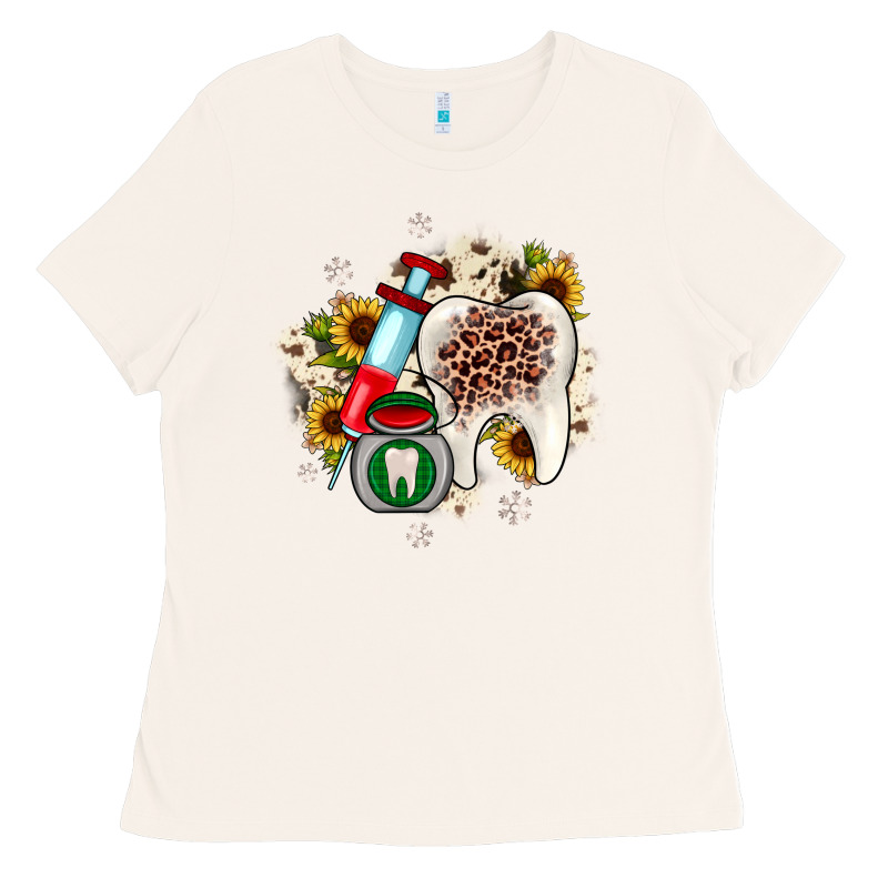 Christmas Dental Sunflower Ladies Tee by JahusDesignShop | Teevron