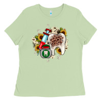 Matcha Christmas dental sunflower Ladies Tee - JahusDesignShop