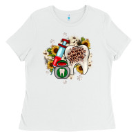 White Christmas dental sunflower Ladies Tee - JahusDesignShop