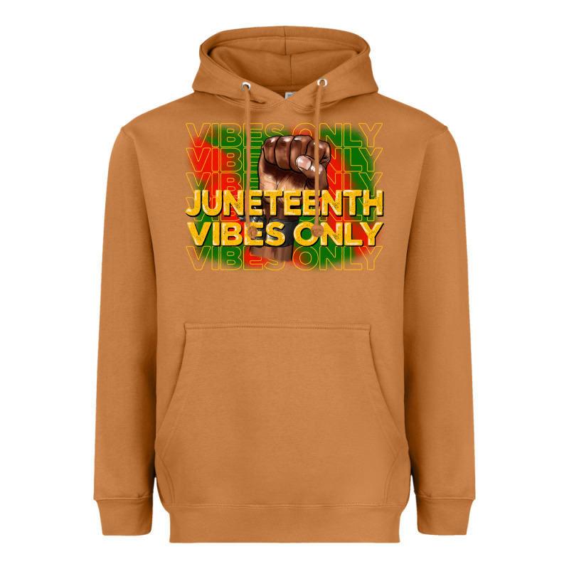 Juneteenth Vibes Only Heavyweight Hoodie by CowGirlArtShop | Teevron