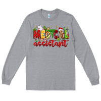 Heather Grey medical assistant Long Sleeve Tee - MaliasSmallBusiness