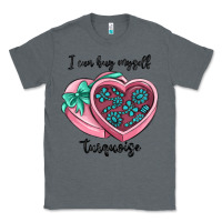 Charcoal Heather i can buy myself turquoise Classic Tee - MaliasSmallBusiness