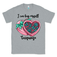 Heather Grey i can buy myself turquoise Classic Tee - MaliasSmallBusiness