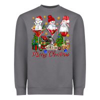 Storm Merry Christmas wine and cocktails Heavyweight Sweatshirt - NancyCooperArtShop