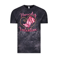 Cloud Black howdy valentine Vintage Tee - MaliasSmallBusiness