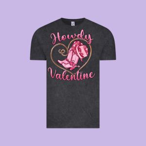 Howdy Valentine Vintage Tee Designed By Maliassmallbusiness