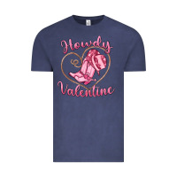 Vintage Denim howdy valentine Vintage Tee - MaliasSmallBusiness