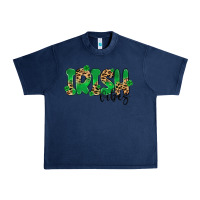Navy ırısh vibes Urban Heavy Tee - MaliasSmallBusiness