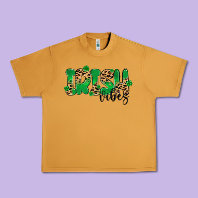 ırısh Vibes Urban Heavy Tee Designed By Maliassmallbusiness