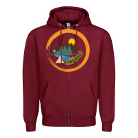 Burgundy I hate people camping hiking Zipper Hoodie - Bettercallsaul