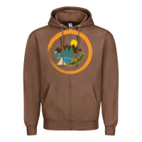 Chestnut I hate people camping hiking Zipper Hoodie - Bettercallsaul