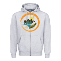 Heather Grey I hate people camping hiking Zipper Hoodie - Bettercallsaul