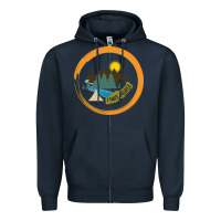 Navy I hate people camping hiking Zipper Hoodie - Bettercallsaul