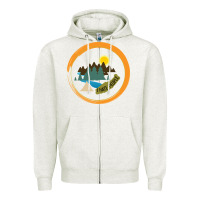 Oatmeal Heather I hate people camping hiking Zipper Hoodie - Bettercallsaul