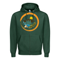 Sports Green I hate people camping hiking Zipper Hoodie - Bettercallsaul