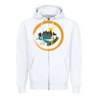 White I hate people camping hiking Zipper Hoodie - Bettercallsaul