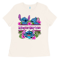 Bone preview flower stitch kindergarten Ladies Tee - AdoDesignShop