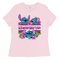 Bubblegum Pink preview flower stitch kindergarten Ladies Tee - AdoDesignShop