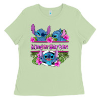 Matcha preview flower stitch kindergarten Ladies Tee - AdoDesignShop