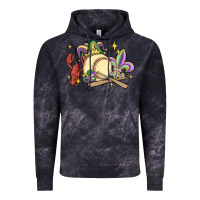 Cloud Black mardi gras baseball Vintage Hoodie - MaliasSmallBusiness