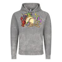 Cloud Rock mardi gras baseball Vintage Hoodie - MaliasSmallBusiness