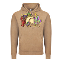 Vintage Coffee mardi gras baseball Vintage Hoodie - MaliasSmallBusiness