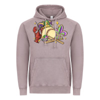 Vintage Zinc mardi gras baseball Vintage Hoodie - MaliasSmallBusiness