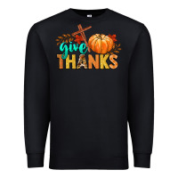Black give thanks Premium Sweatshirt - CowGirlArtShop