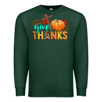 Sports Green give thanks Premium Sweatshirt - CowGirlArtShop
