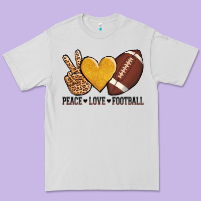 Peace Love Football Revize Premium Tee Designed By Adodesignshop