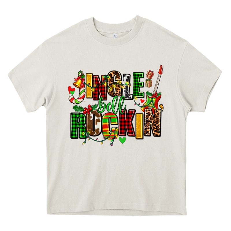 Jingle Bell Rockin Heavy Core Tee by AdoDesignShop | Teevron