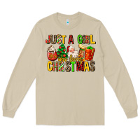 Mushroom just a girl who loves christmas Long Sleeve Tee - MaliasSmallBusiness