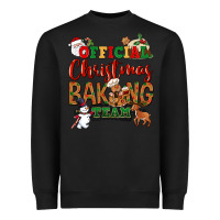 Black Official Christmas baking team Heavyweight Sweatshirt - NancyCooperArtShop
