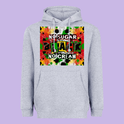 No Sugar No Cream Black Tumbler Heavyweight Hoodie Designed By Cowgirlartshop