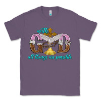 Lavender with god all things are possible Classic Tee - NancyCooperArtShop