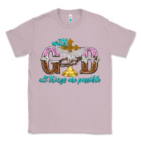 Lilac with god all things are possible Classic Tee - NancyCooperArtShop