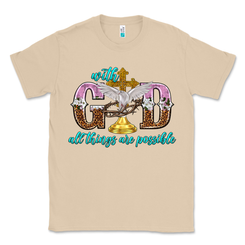 With God All Things Are Possible Classic Tee by NancyCooperArtShop | Teevron