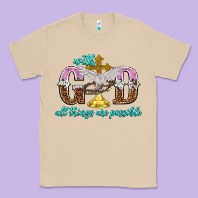 With God All Things Are Possible Classic Tee Designed By Nancycooperartshop