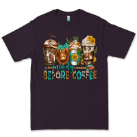 Plum moody before coffee longhaired cow coffee Premium Tee - Jasminsmagicworld