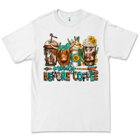 White moody before coffee longhaired cow coffee Premium Tee - Jasminsmagicworld