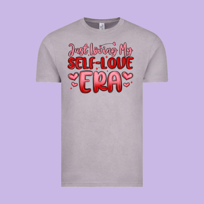 Just Loving My Self Love Era Vintage Tee Designed By Maliassmallbusiness