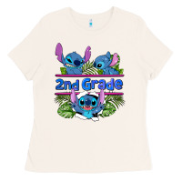 Bone preview flower stitch 2nd grade Ladies Tee - AdoDesignShop