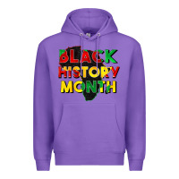 Purple black history month Premium Hoodie - CowGirlArtShop