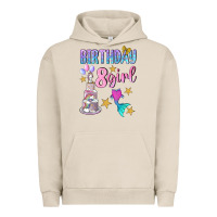 Pigment French Oak birthday girl 8 Urban Hoodie - BundleAndBundleShop